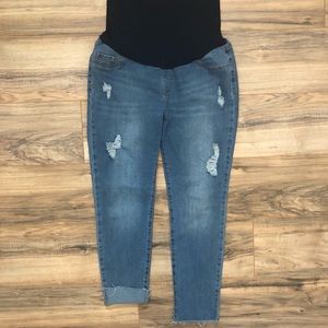 S.O.N.G slightly distressed, Maternity jeans